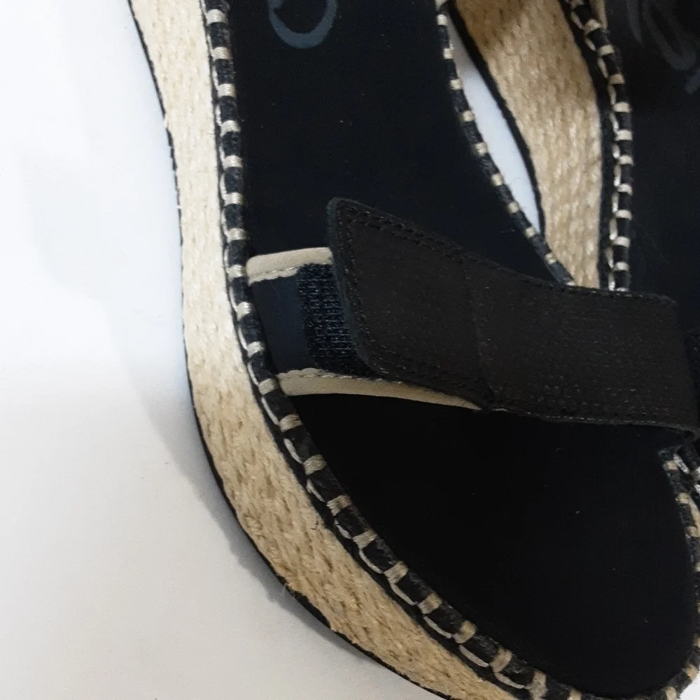 OTBT Reflector espadrilles Women's Black vacations beach casual office Y2K 11M